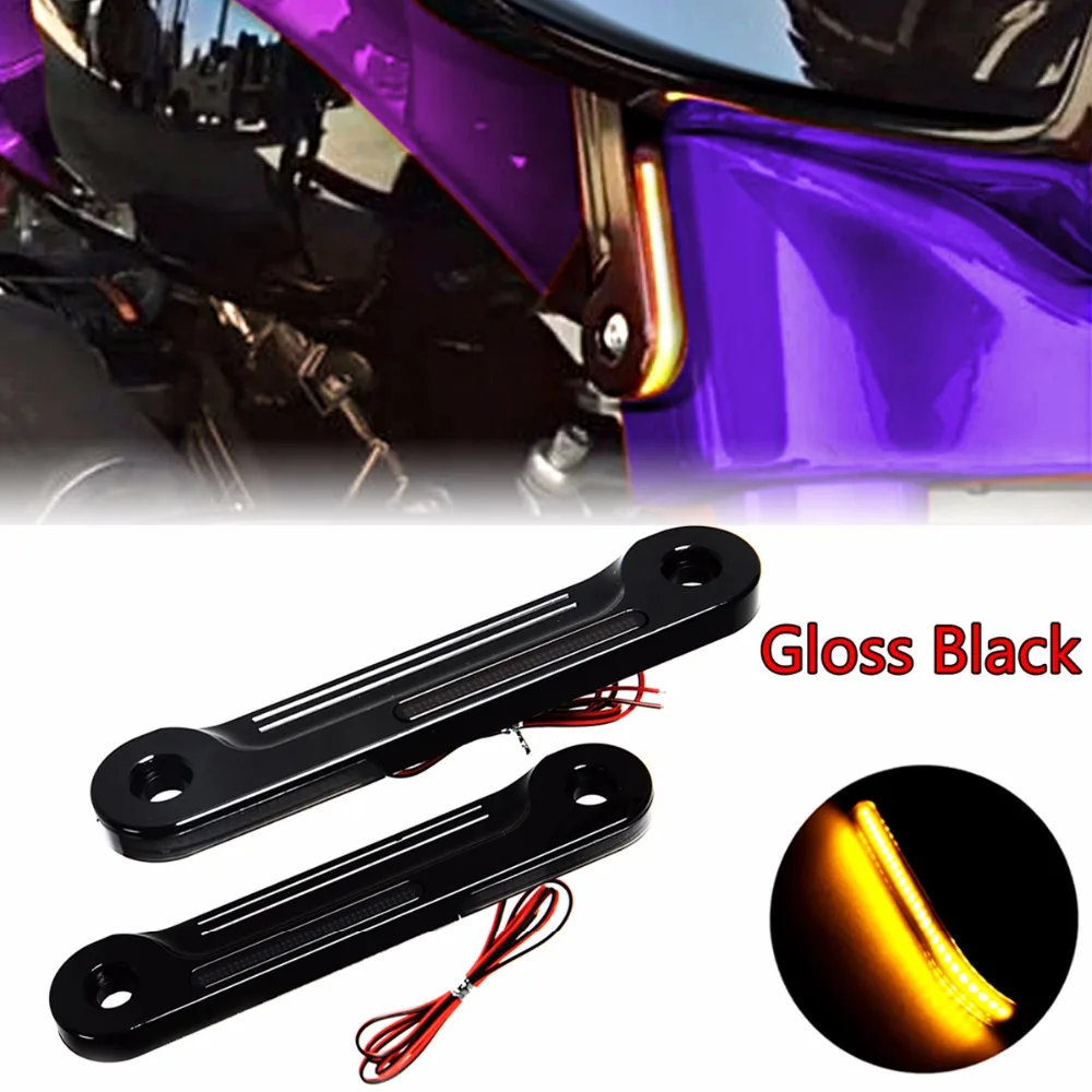 Передсветодиодный кронштейны для сигналов поворота со светодиодной вилкой Harley