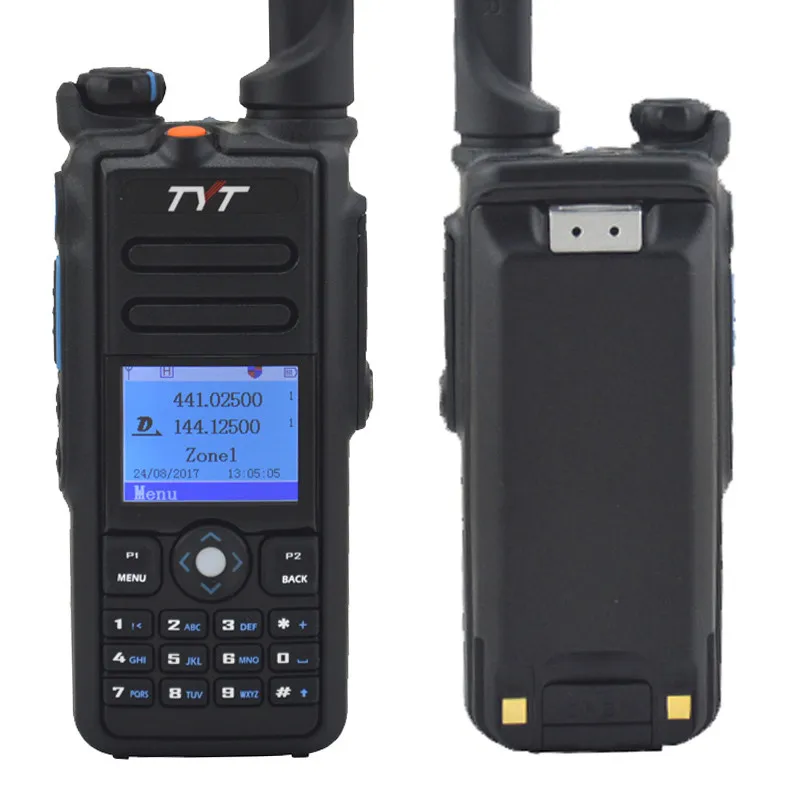 2 шт. Новый TYT MD 2017 MD2017 IP65 5 Вт Водонепроницаемый двухдиапазонный УКВ/UHF 136 174/400 480 МГц