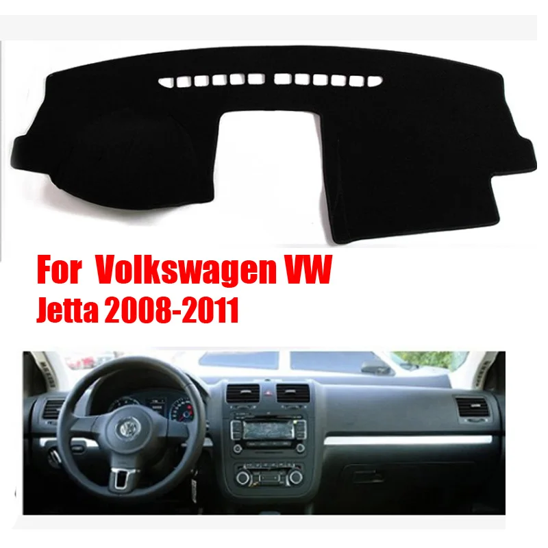 

FUWAYDA чехлы на приборную панель автомобиля для VOLKSWAGEN VW Old Jetta 2008-2011 лет левый руль коврик для приборной панели Автомобильный Чехол