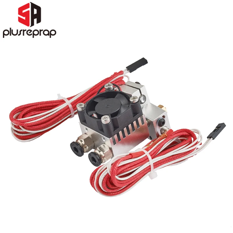 Экструдер Chimera V6 Dual Head Remote Bowden HotEnd с охлаждающим вентилятором 2 в Out