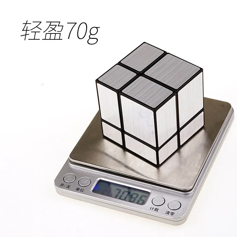 ShengShou 2X2 зеркальный куб с глянцевым покрытием головоломка Twisty Maigic куб обучающий игрушки Cubo Magico Рождественский подарок золото