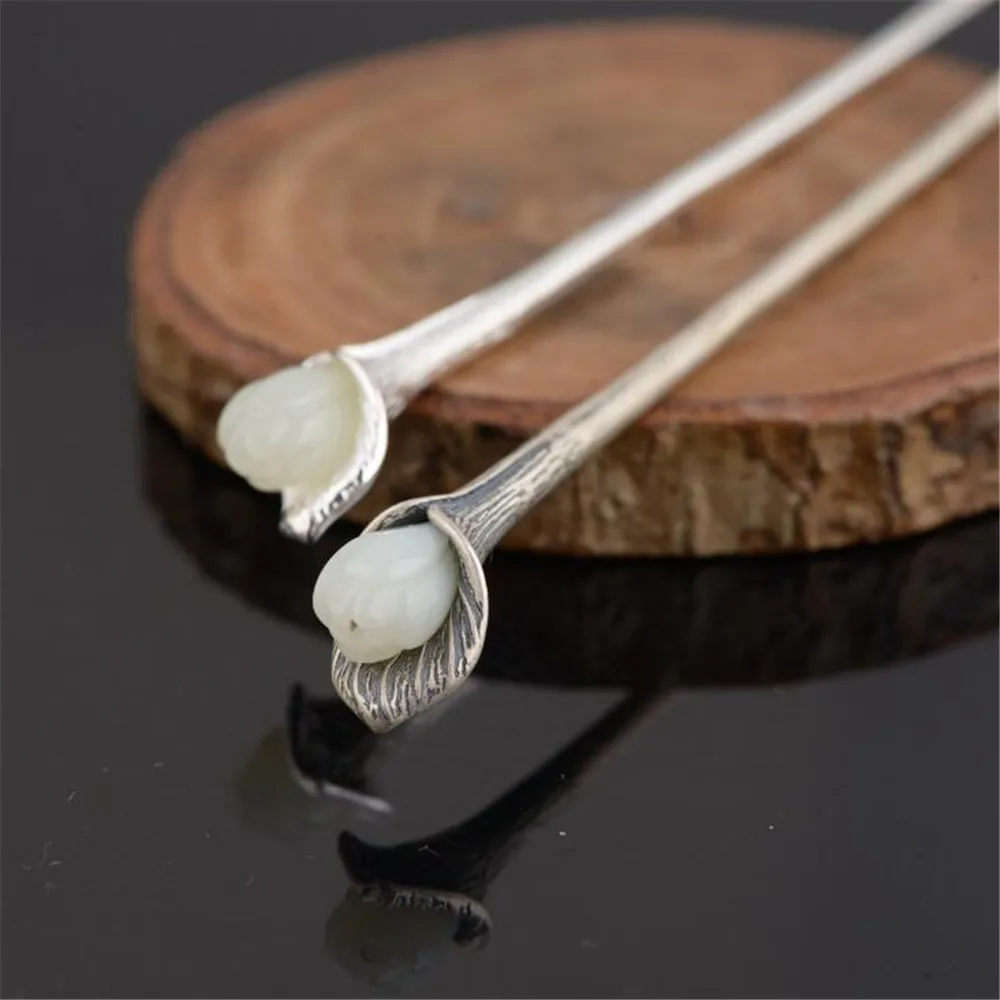 Украшение для волос оптом из тайского серебра 925 пробы античное украшение белого