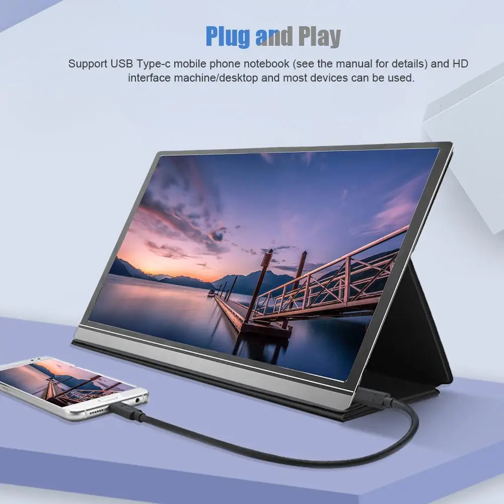 WISENOVO Z1 15," тип-c 1920X1080 питьевой телефон ПК Дисплей такой же экран монитор 16:9 высокое качество