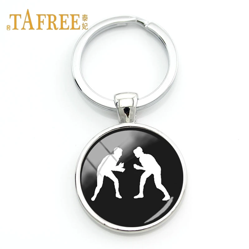 TAFREE модный брелок для борьбы подарок студентов Винтажный стиль стеклянный