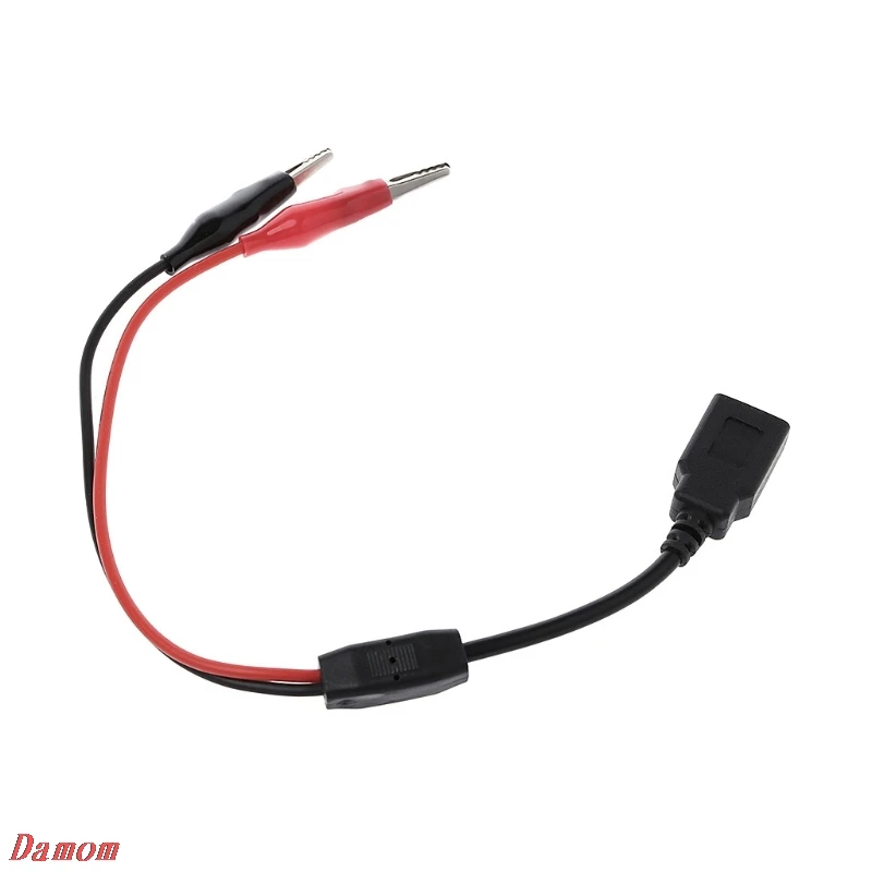 Медные зажимы типа Аллигатор с проводом гнездовой разъем USB Тестовые провода