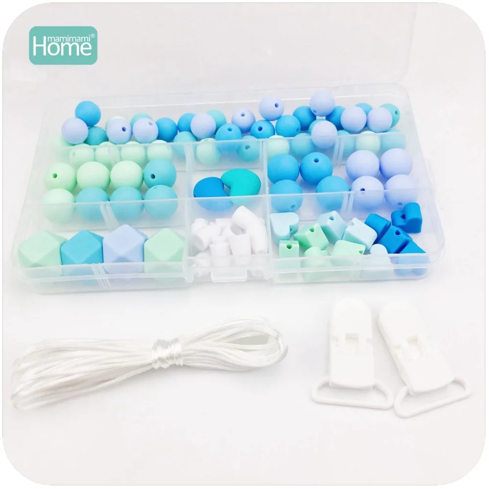 MamimamiHome/Детские аксессуары, игрушки для коляски, 2 комплекта, сделай сам, ремесло, ожерелье для кормления, ручная работа, соска, клипса, прорезывание зубов, ювелирная погремушка