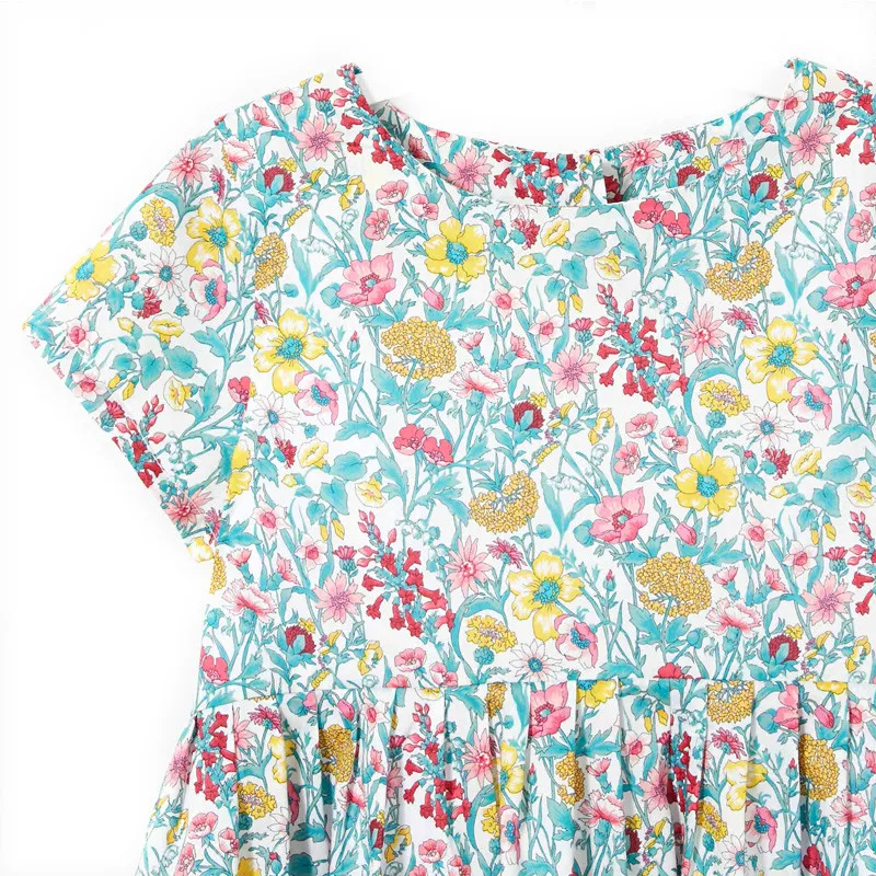 Girls' dress Cotton Green Floral Dress Princess Tank | Детская одежда и обувь