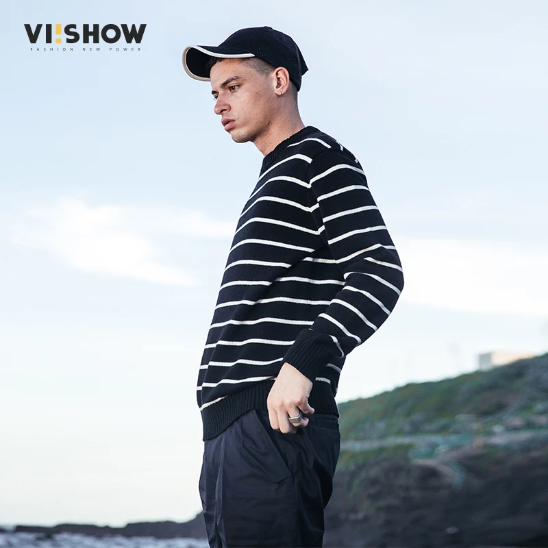 VIISHOW 2017 зима тонкий свитер Для мужчин брендовая одежда модные пуловер качество