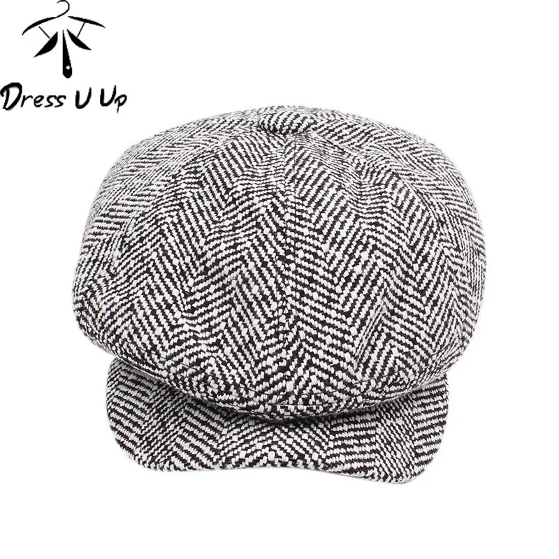 Трикотажный мужской берет шапка на осень Новая Винтажная восьмиугольная в