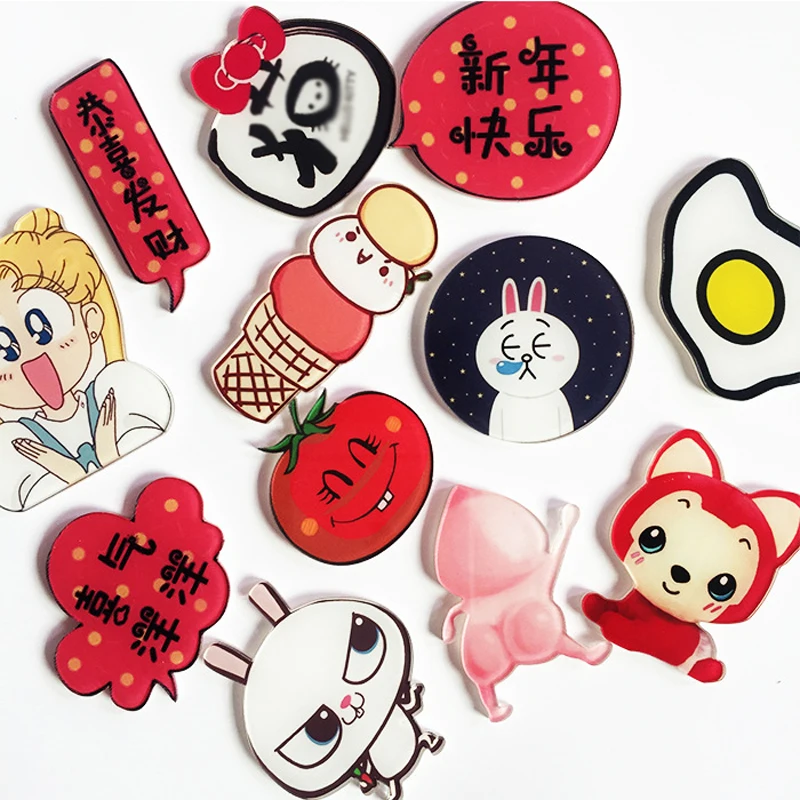 1 шт. мультяшная Милая брошь из бобра с фруктами Акриловые броши значок для