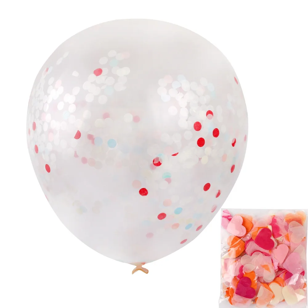 FENGRISE 36 Inches Giant Big Balloons Clear Transparent Confetti Birthday Ballon Bridal Shower Party Decorations Kids шары воздушные