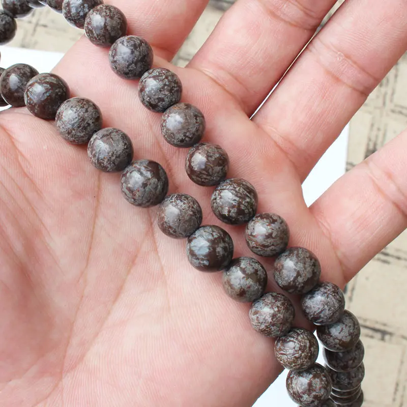 AB Снежинка Ясперс круглый свободные Beads15 &quot/38 см минимальный. Заказ $10 мы