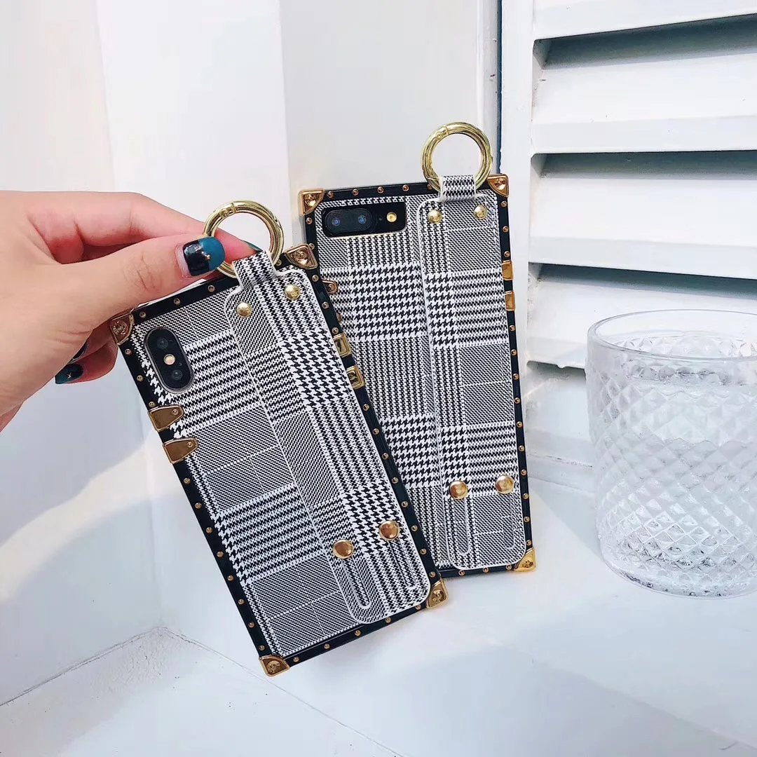 Модный простой чехол &quotгусиная лапка&quot для iPhone Xs Max Xr X 7 8plus 6 6splus задняя крышка