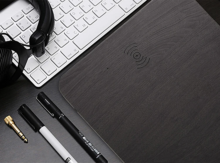 BALMORA QI дорожное Беспроводное зарядное устройство коврик для мыши iPhone X 8 8P USB