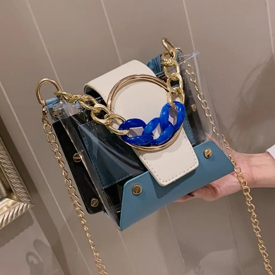 Прозрачная Желейная корзина сумка 2019 летняя Новая высококачественная женская