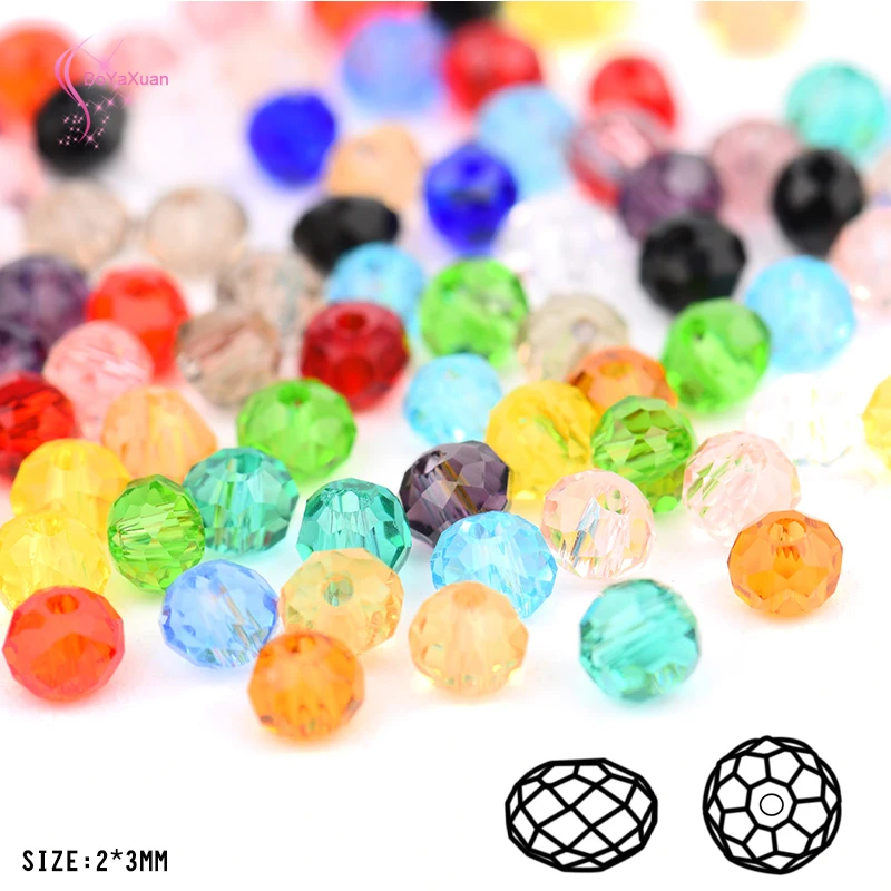 Top quality 2x3mm 200pcs Flat Round Shape Upscale Austrian crystals loose beads color ball supply bracelet necklace Jewelry DIY | Украшения