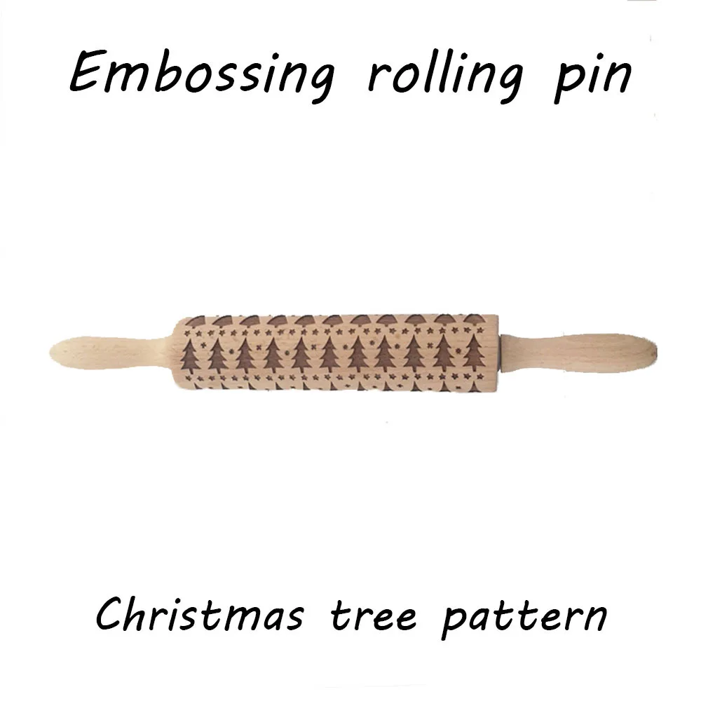 Рождественская Снежинка Олень елка тисненая Скалка лазерная гравировка резак