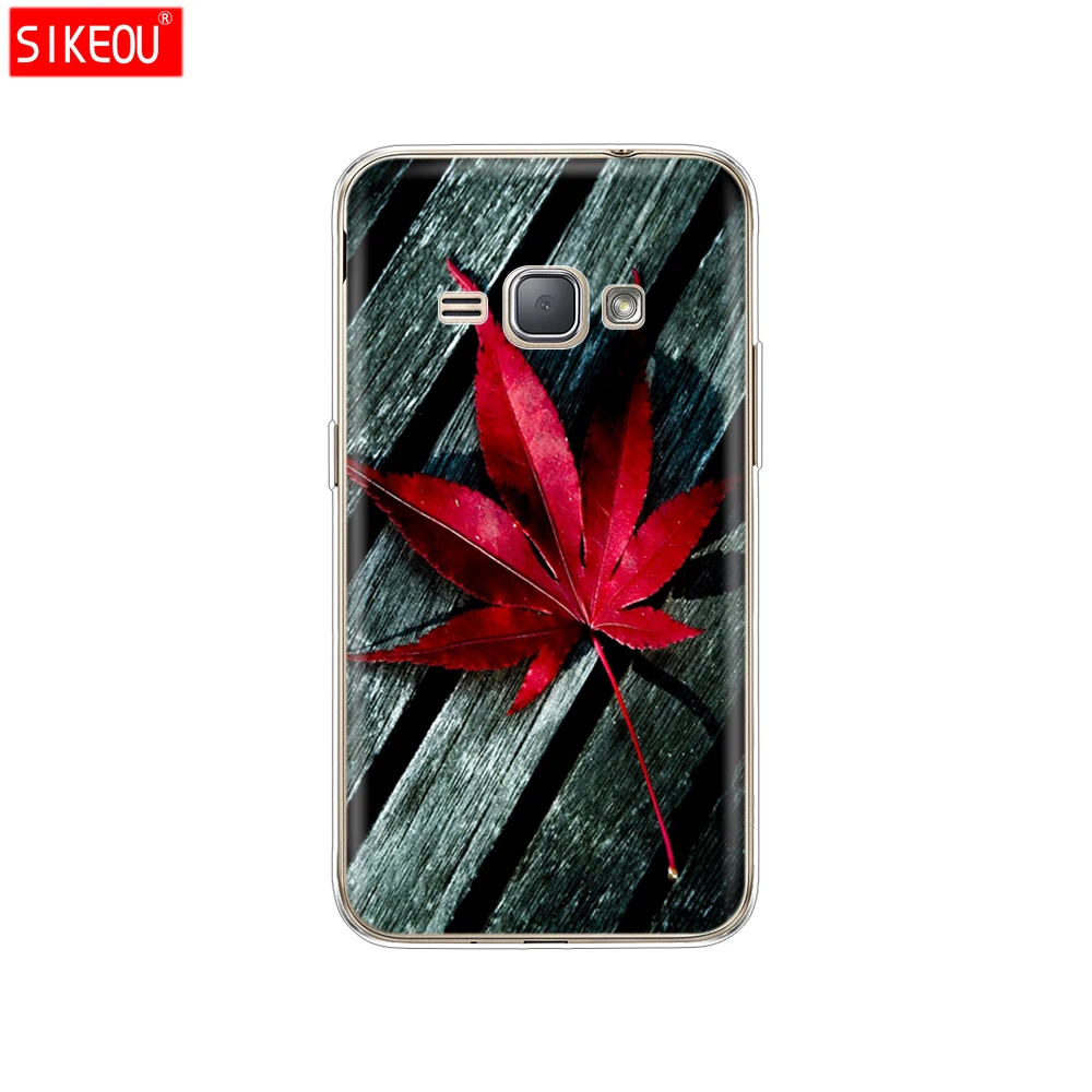 12084 Мягкий ТПУ чехол для Samsung Galaxy J1 J120 J120F SM-J120F задняя крышка 360 полная защитная Печать Прозрачный чехол цветок - Цвет: 12084