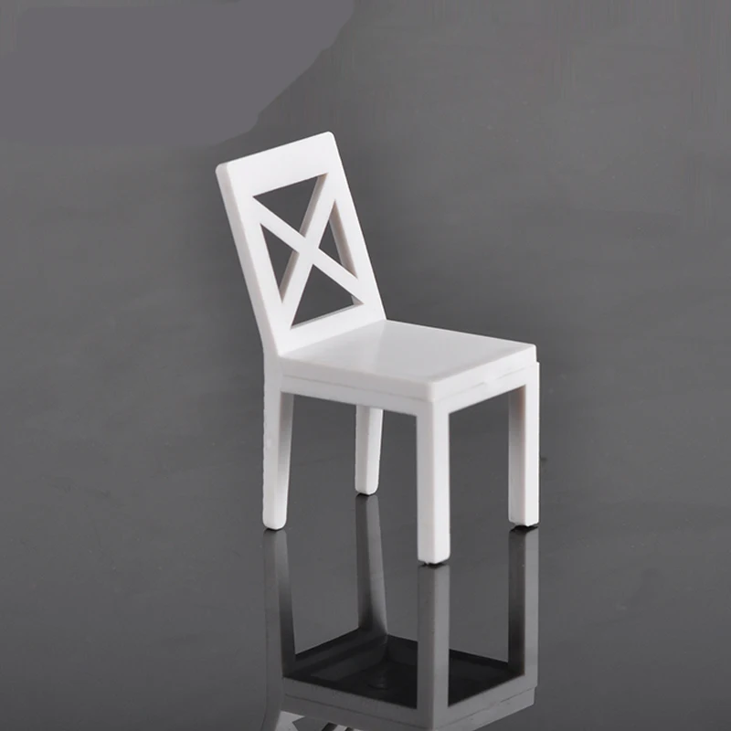 

3pcs White chair model/3 Size Select/interior decoration ornaments making/building model/sandbox material/DIY toy accessories