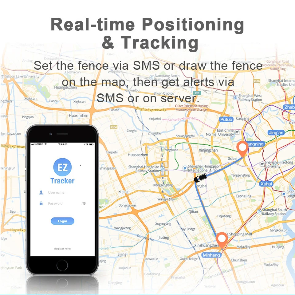 GPS трекер с аккумулятором 5000 мА · ч GSM GPRS WiFi TF|gps tracker|wifi gps trackergps data |