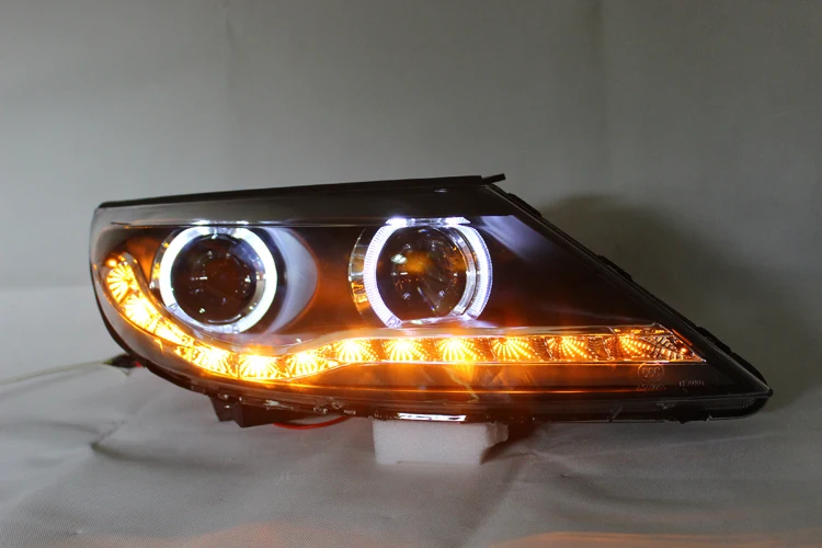 По EMS для KIA SPORTAGE R 2012-2013 V1 HID xenon светодиодный головной светильник/налобный светодиодный дневной светильник runnibg+ ангельские глазки halo