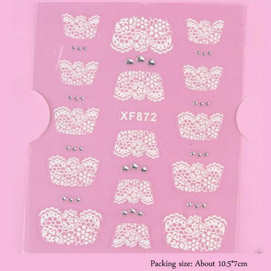 Наклейки для ногтей с белым цветком кружевные Самоклеящиеся украшения Уход за