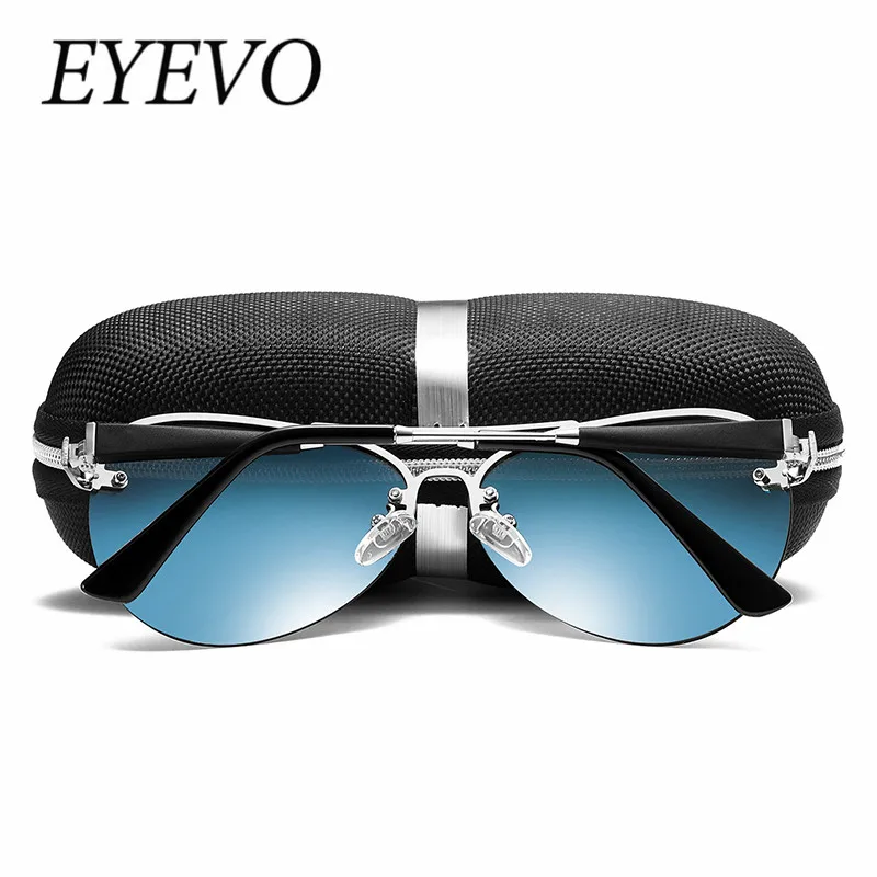 Мужские солнцезащитные очки EYEVO поляризационные без оправы для путешествий