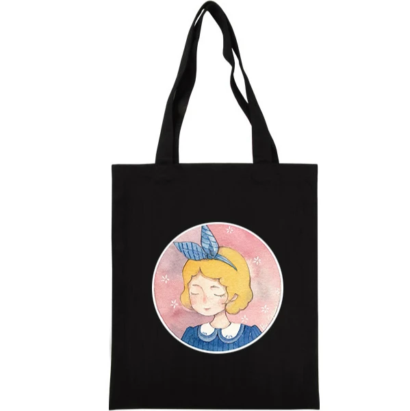 Черная Холщовая Сумка через плечо сумка на молнии для печати логотипа своими