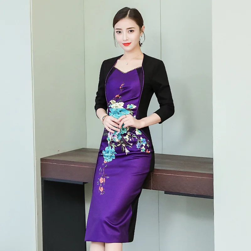 Японское традиционное кимоно платье Чонсам Qipao Даи вьетнамское сексуальный