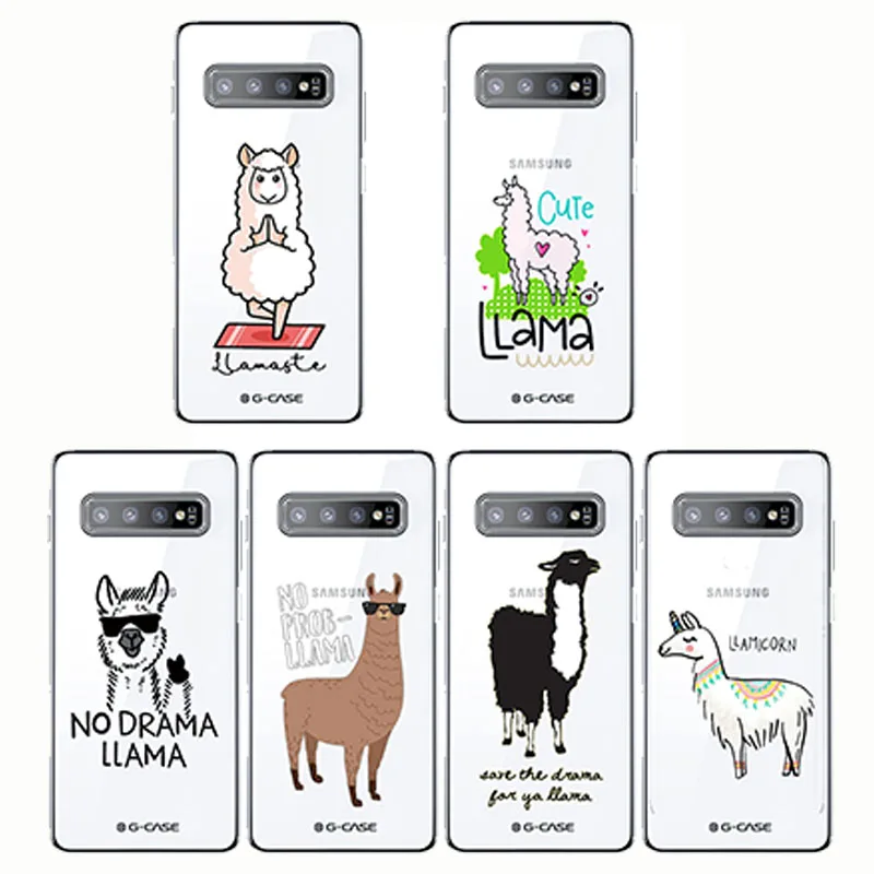 Cute Llama Alpaca Animals Cartoon Soft Silicon Phone Cases Cover For Samsung Note10 9 A6 S10 PLUS Lite J8 J6 Plus |