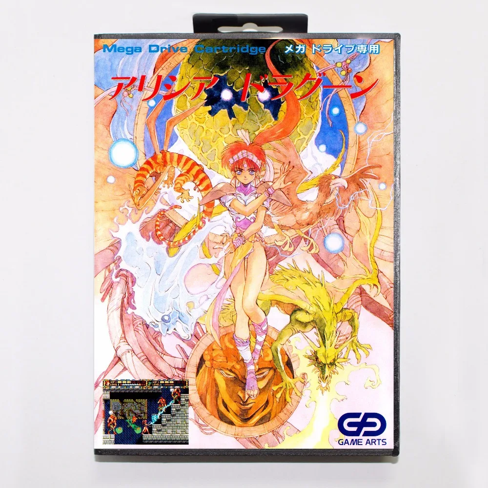 Игровой картридж Alisia Dragoon 16 бит игровая карта MD с розничной коробкой для Sega Mega Drive