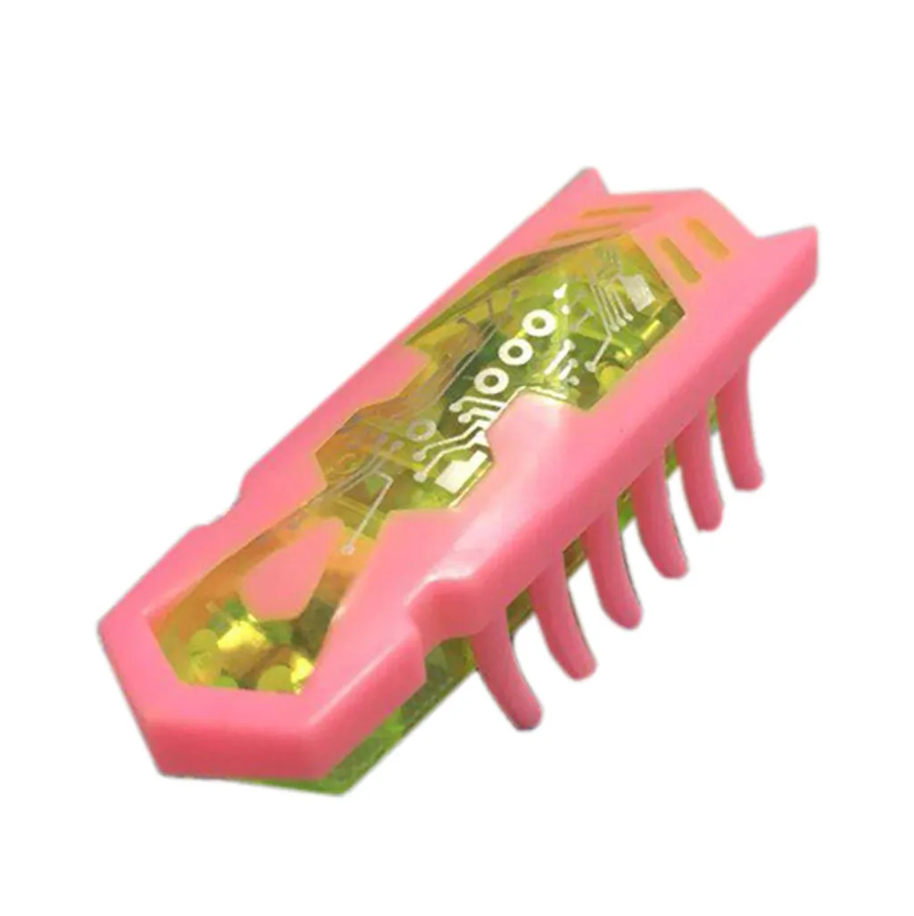 Pink Пластиковая мини забавная электрическая игрушка для кошек, робот-шестигранник, Каттен, шестигранный жук, электронные игрушки для домашних животных, котенок, интерактивные игрушки для кошек - Цвет: Pink