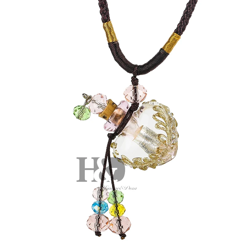 1 шт. подвеска в форме сердца из муранского стекла|glass bottle perfume|glass perfume bottlebottle |