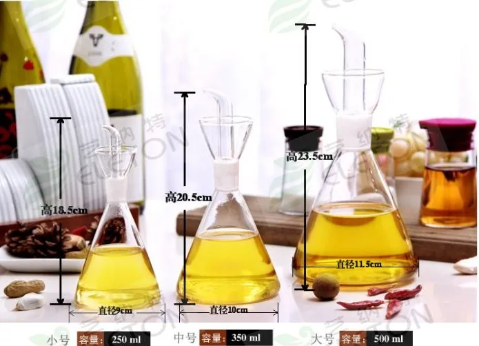 1 шт. Экологичная бутылка для масла уксуса графинчик стеклянная 125 мл 250 500