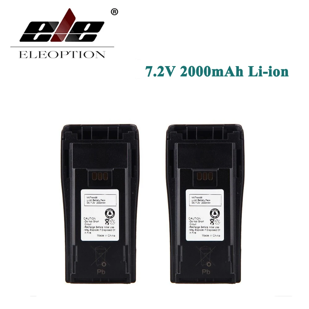 Новый литий ионный аккумулятор Eleoption для MOTOROLA NNTN4496 NNTN4851 NNTN4851R CP040 CP140 7 2 в 2000 мАч