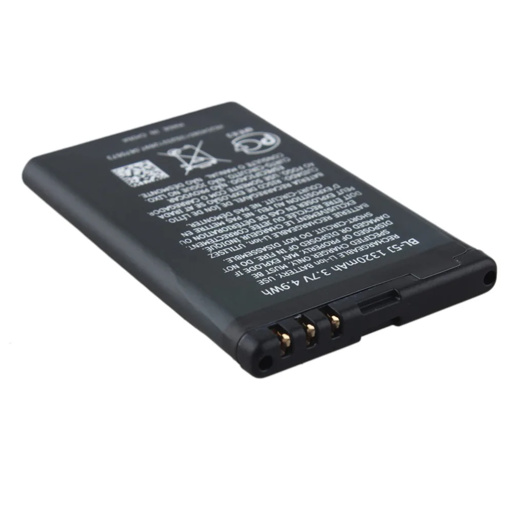 GOLDFOX 2 шт. 1320 мАч BL 5J Сменный аккумулятор для телефона Nokia 5230 5233 5800 3020 Lumia 520 525 530 5900