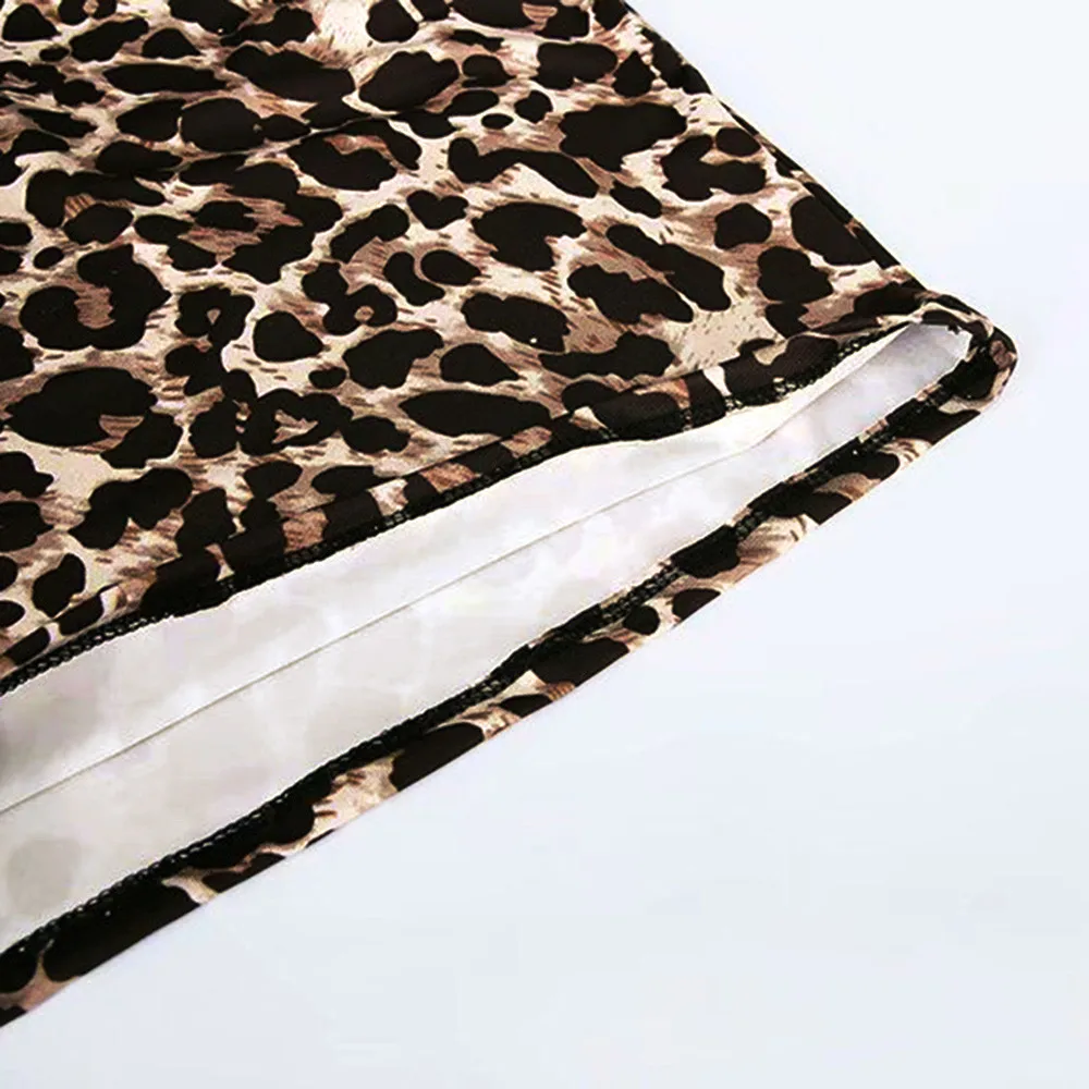 

super Quality Skirts Women's Leopard Printed Skirt High Waist Sexy Pencil Bodycon Hip Mini Skirt Tenis Feminino Rock hot