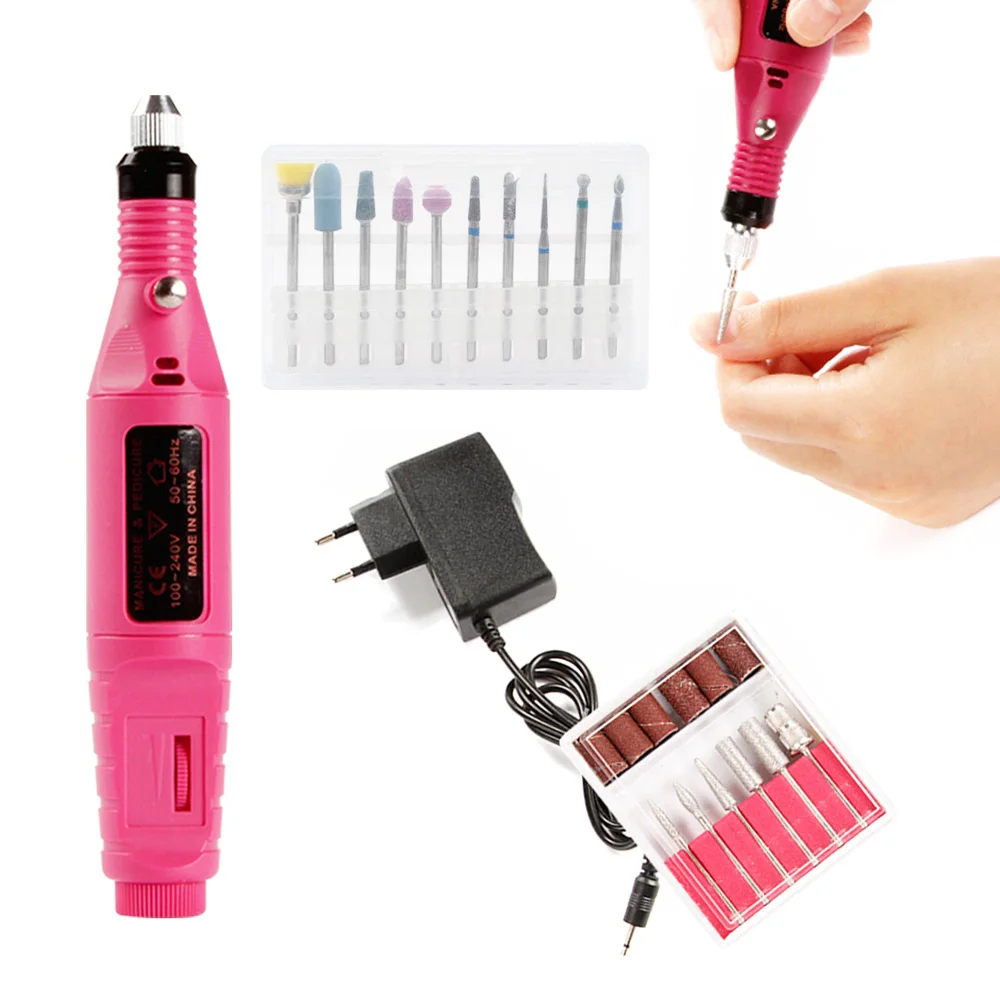 

Electric Nail Drill Manicure Machine Nail Drill Bits Set 10pcs Mill Cutter Nail Art Sanding File Polish Manicure Cutters