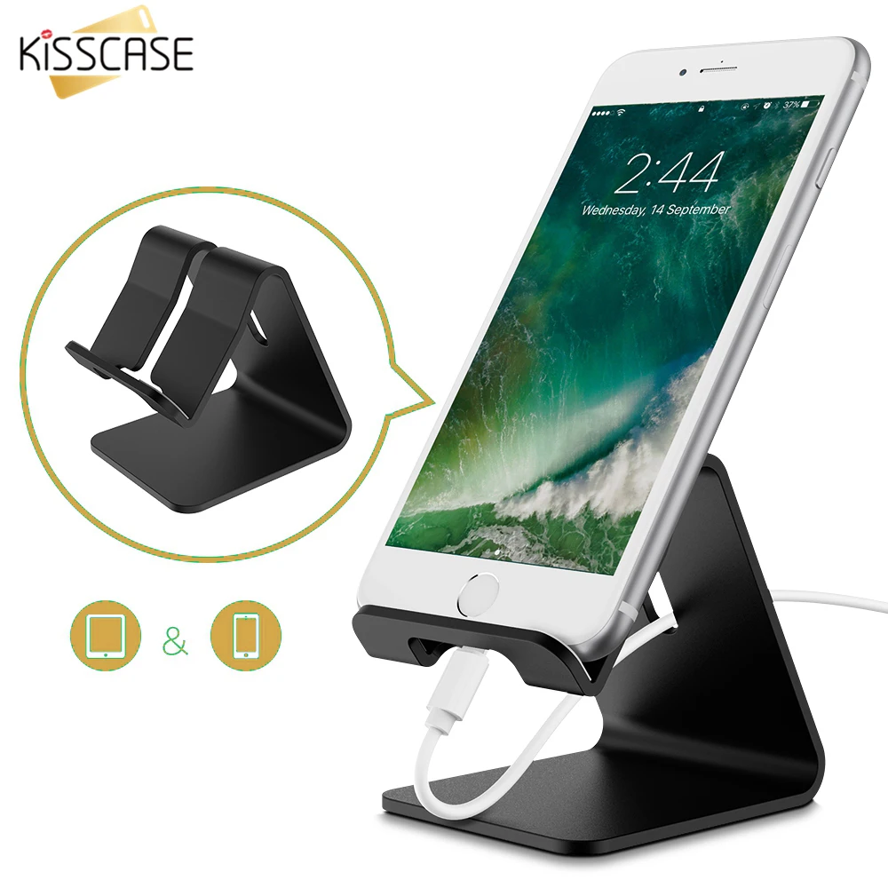 Держатель KISSCASE для iPhone 7 6 X нескользящая настольная подставка телефона Samsung Xiaomi