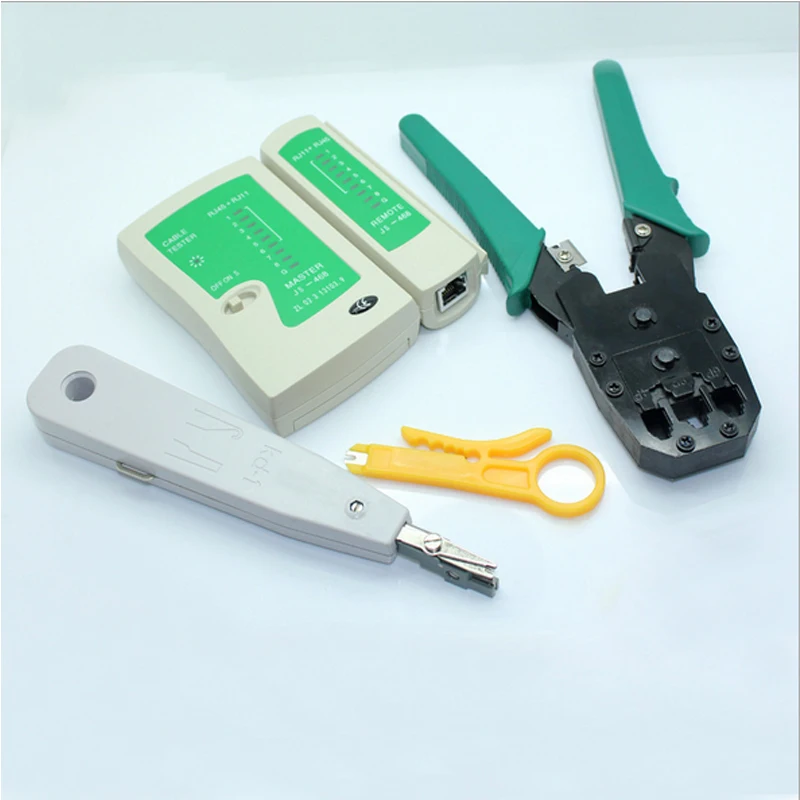 Обжимной инструмент UNeefull тестер для сетевых кабелей Ethernet RJ45 5 шт./компл.|Наборы