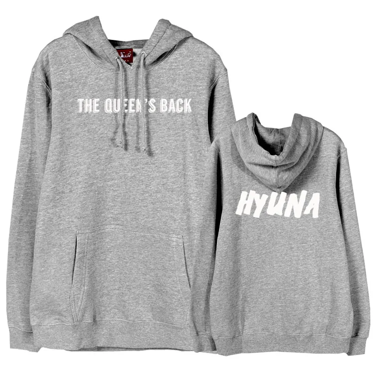 Флисовая Толстовка Hyuna с принтом на спине королевы для любителей kpop|me hoodie|fleece