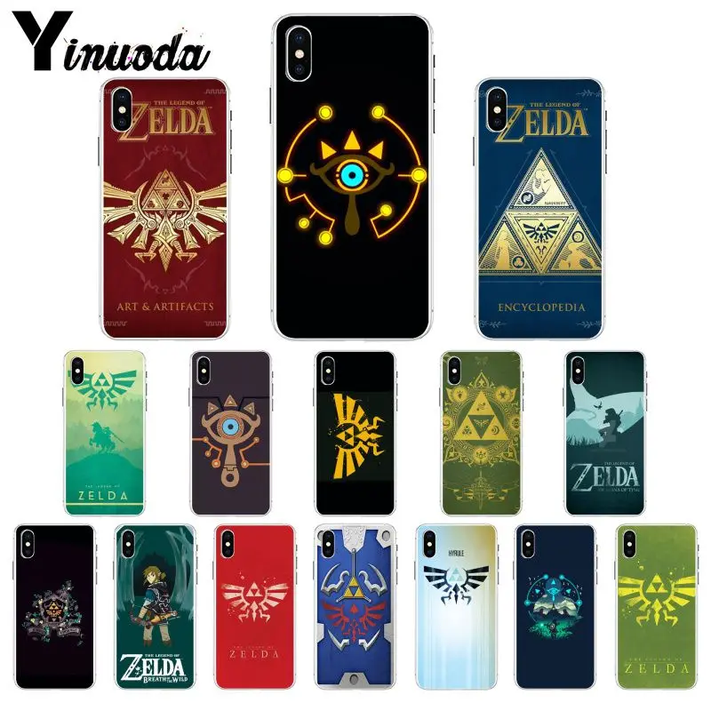 Yinuoda Legend of логотип Zelda Прозрачный Мягкий ТПУ силиконовый чехол для телефона Apple
