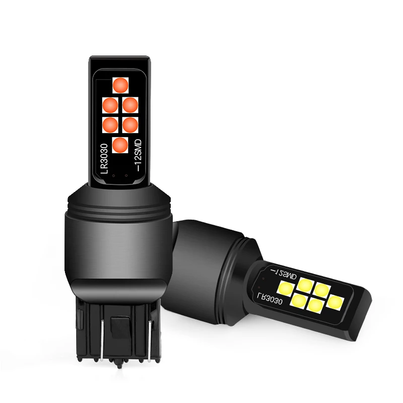 Led T20 12V автоматический светильник s лампа W21/5W W21W WY21W СИД стояночный 7440 7443 тормоз
