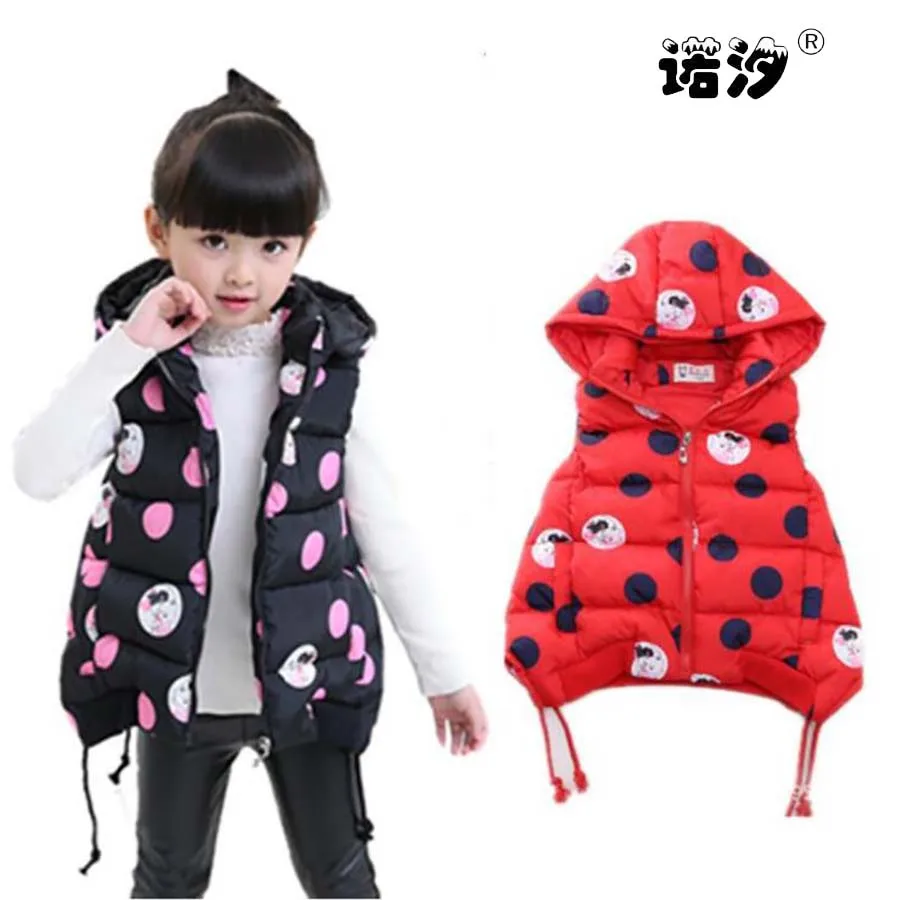 

Куртка на девочку 3-11 лет, утепленный теплый жилет с хлопковой подкладкой, одежда для малышей