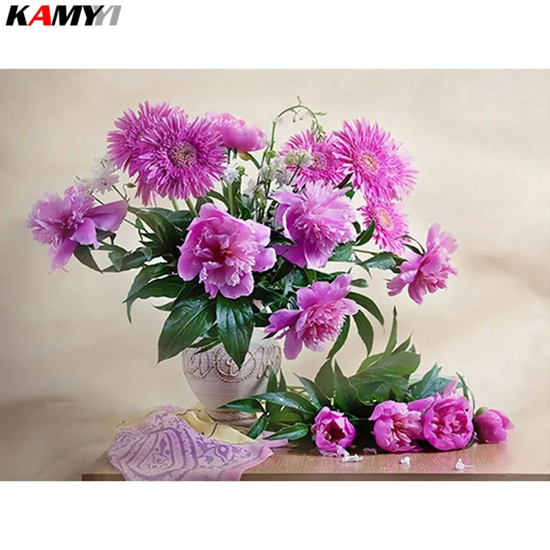 

KAMY YI полный квадрат/круглый 5D DIY Алмазная вышивка цветы алмазная живопись вышивка домашний декор живопись HYY