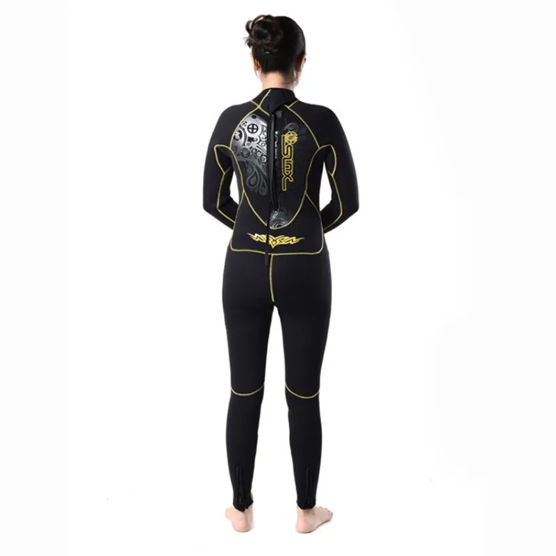 Новый 2017 неопреновый теплый гидрокостюм 5 мм и 3 для подводного плавания Женский