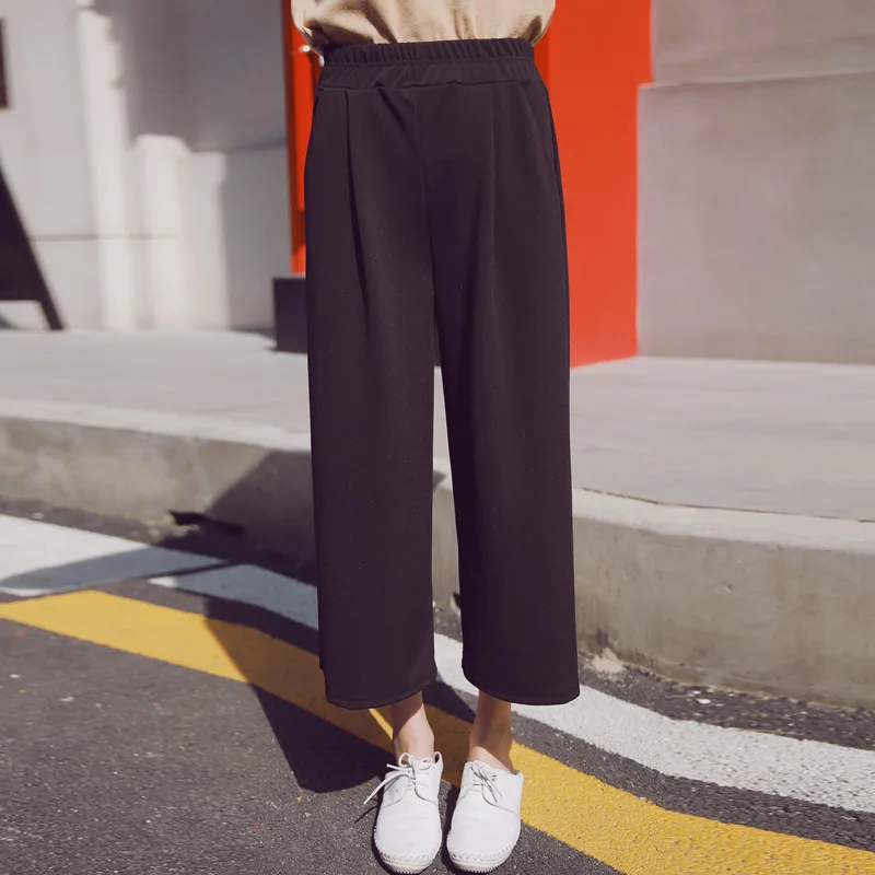 Брюки султанки женские с завышенной талией повседневные штаны широкими