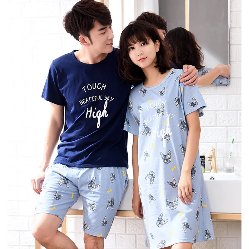 Женские и мужские пижамы из 2 предметов осенняя Пижама 2017 Лидер продаж 100%