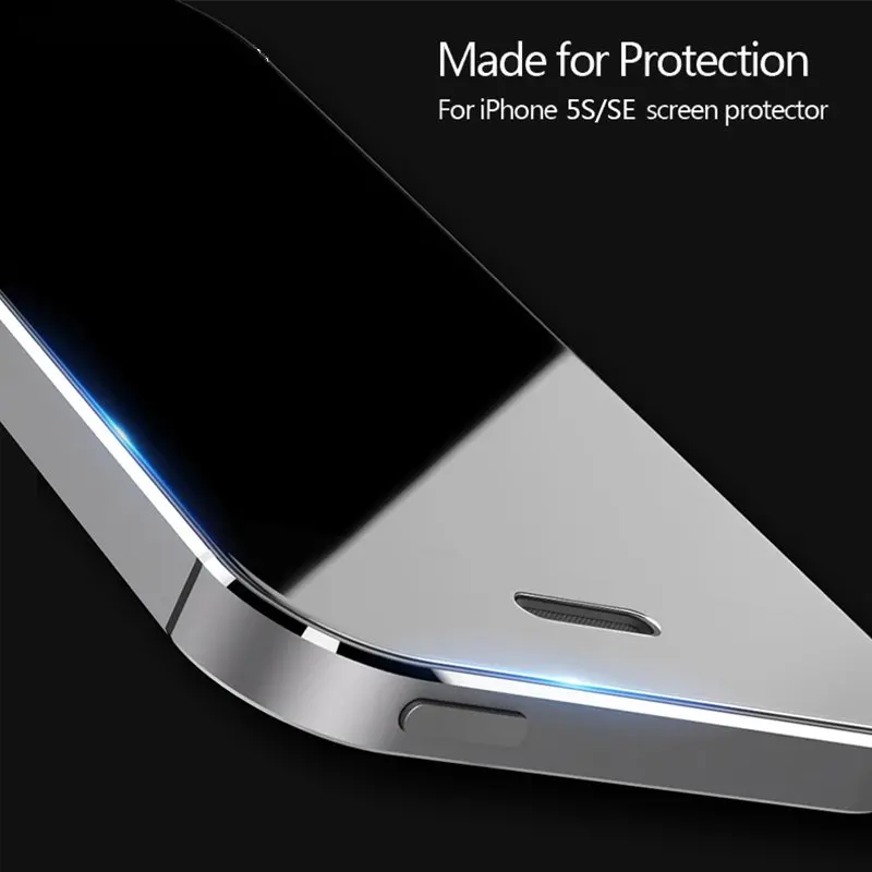Закаленное защитное стекло 9H с полным покрытием для iPhone 5 5S SE 5C Защитная пленка