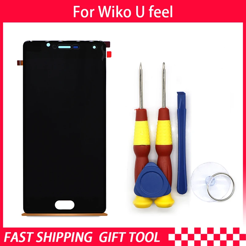 Новый Оригинальный сенсорный ЖК-экран для Wiko U feel запасные части + инструмент